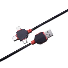 3 в 1 USB кабель Micro usb type C зарядный кабель для samsung Galaxy Xiaomi redmi универсальный кабель для передачи данных для мобильного телефона для iPhone X