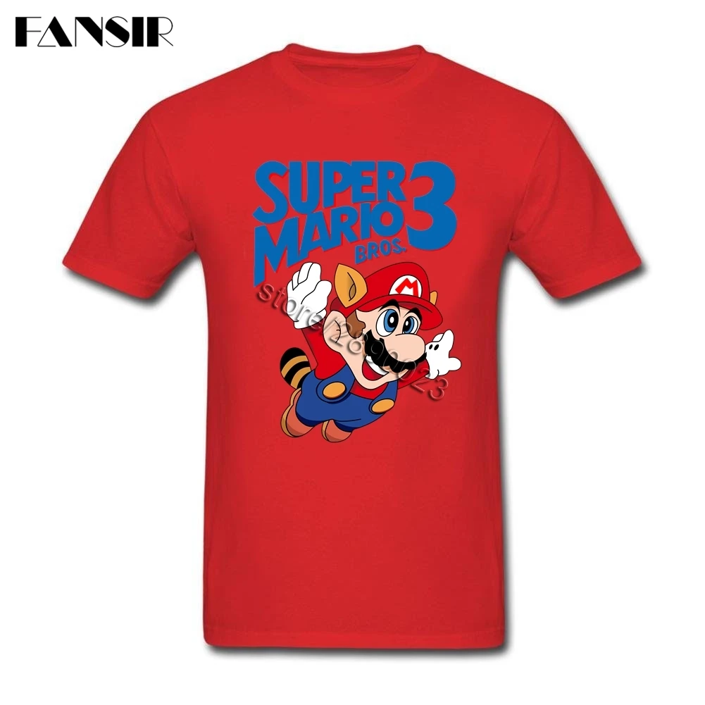 Футболка мужская в стиле Super Mario хлопок короткий рукав под заказ одежда Аниме