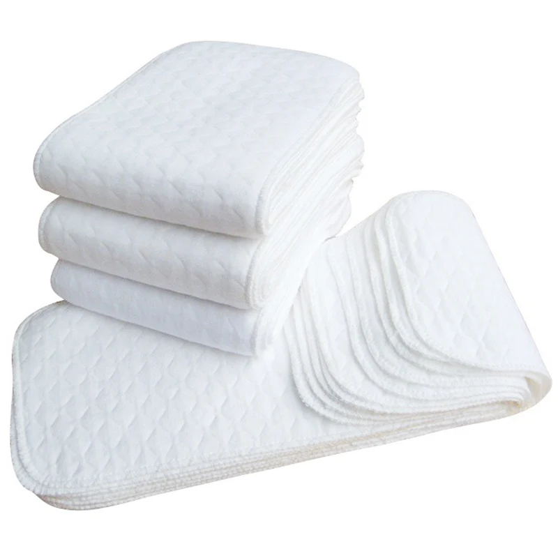 

1 Pcs Reusable baby Diapers Cloth Diaper Inserts 3 Layer 6 Layers 9 Layers Insert 100% Cotton Washable Baby Care Products