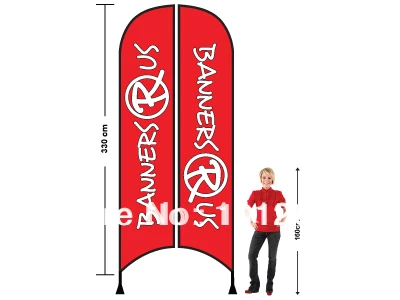 advertising flag 340x85cm two