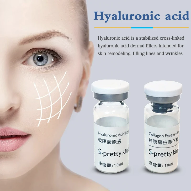 Cross linked Wrinkle filler HA hyaluronic acid for anti wrinkle Beauty whitening skin face lifting injection pen 8ml 10ml 1:1 mi