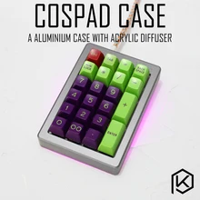 Анодированный алюминиевый чехол для cospad xd24 пользовательские клавиатуры акриловые панели диффузор может поддерживать Поворотный Кронштейн Поддержка