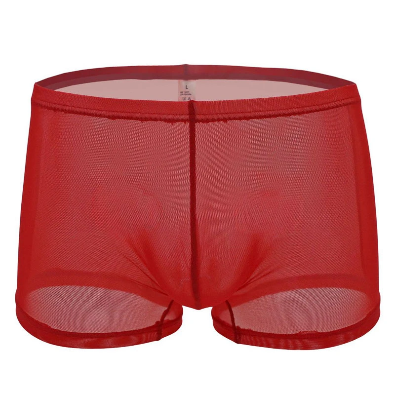 Boxer Transparent En Maille Pour Hommes - Caleçon Respirant En Spandex