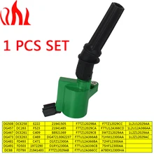 

PRECISION AUTO LABS DG508 Ignition Coil 1 pcs Green for Ford Lincoln Mercury C1454-17 FD503 DG457 DG47213062237 1972290 1L2U1202