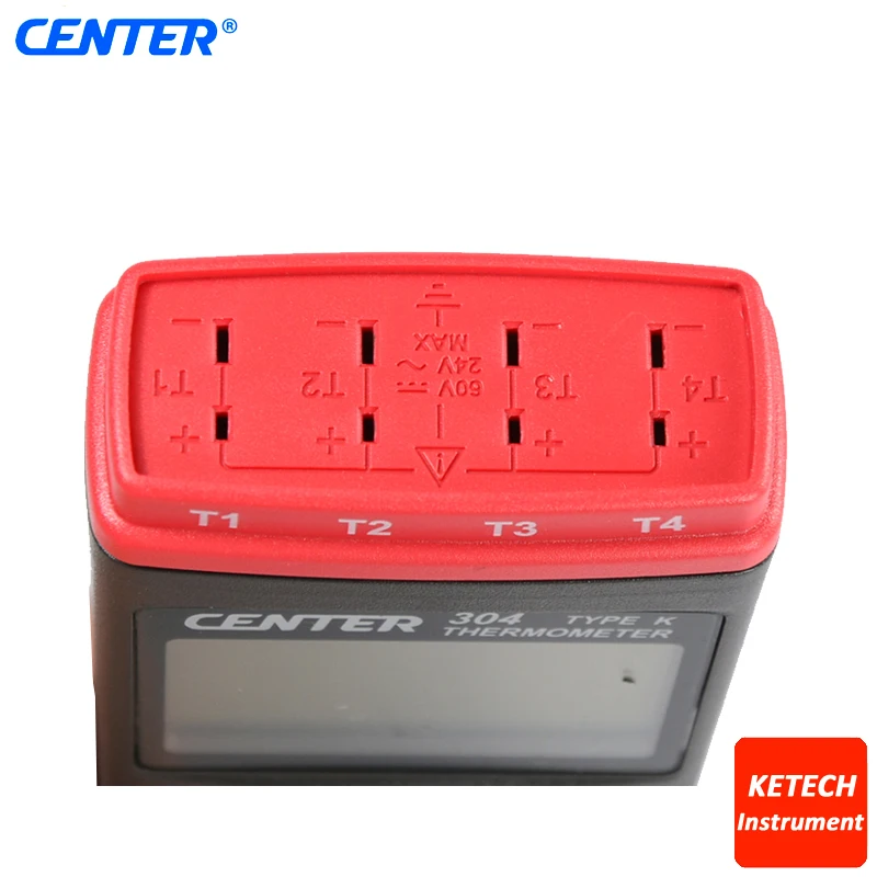 Portable K Type/Four Channels/PC Interface/4 Channels Input Thermocouple Thermometer CENTER304