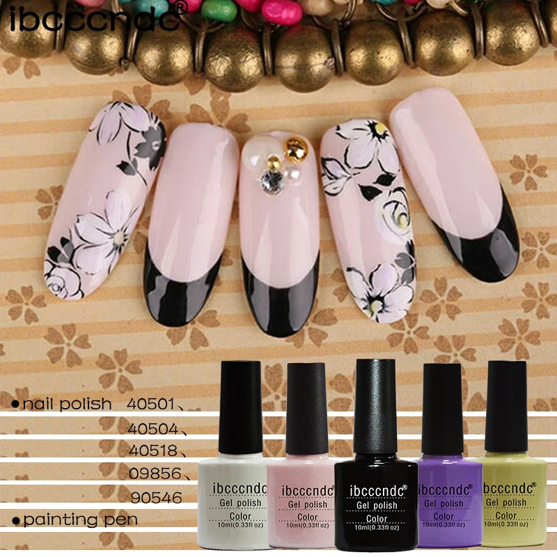 

5 Pcs LED UV Lamp Nail Gel Polish Long Lasting Gel Lacquer DIY Nail Art Design Colorful UV Gel Set Gelpolish Varnished