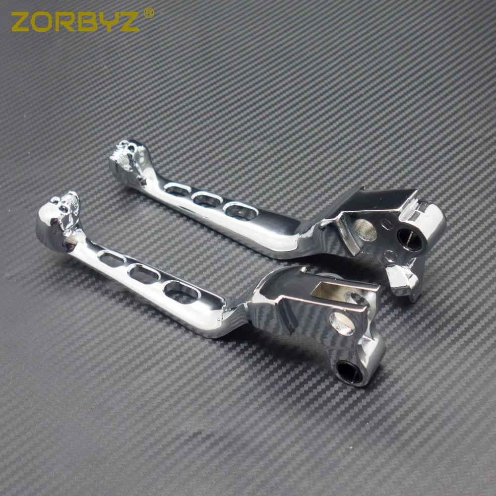 ZORBYZ новые хромированные рычаги тормозной муфты черепа для Harley Sportster ночной поезд