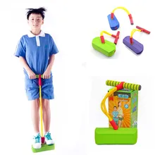 [Забавная] безопасная игровая Пена Pogo Jumper junmping stilts bounce shoes стимулирует активный образ жизни делает пищащие звуки детские игрушки
