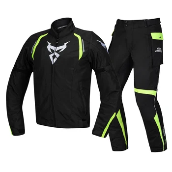 

MOTOCENTRIC Motorcycle Jacket Man Set Windproof Riding Moto Waterproof Motorbike Jacket + Pants Suit Body Armor Moto Protection#
