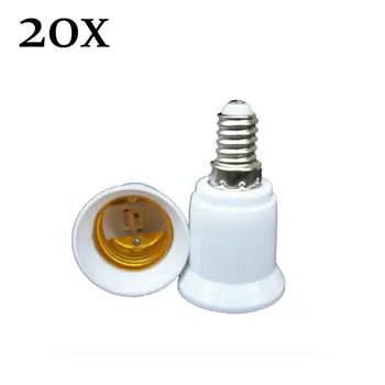 

20x High Quality Converter E14 TO E27 Adapter Conversion Socket Material Fireproof Socket Adapter Lamp Holder