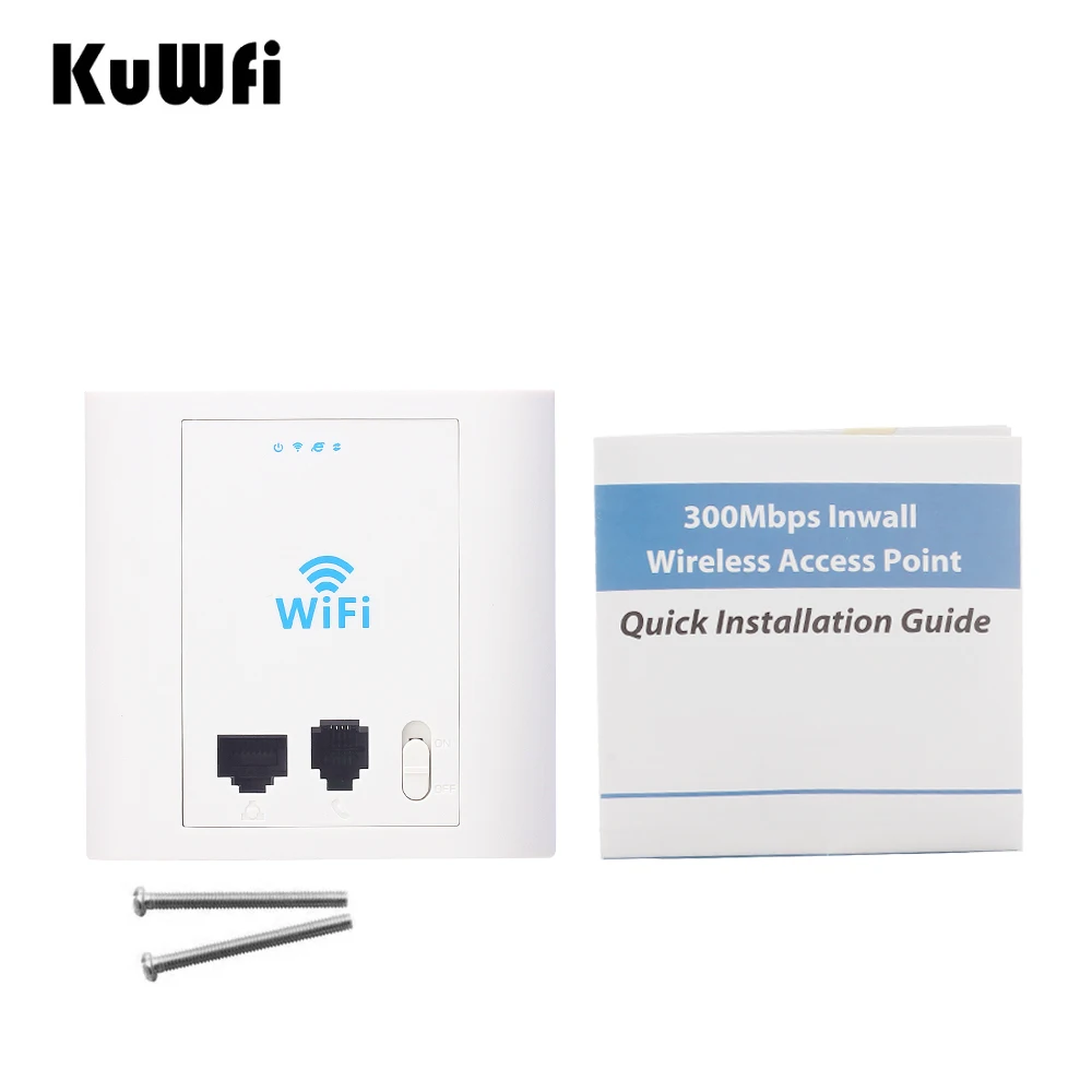 

300Mbps In Wall WIFI Access Point Wireless Router With PoE RJ45&RJ11 Port Access Control System Work As AP Router WIFI Repeater