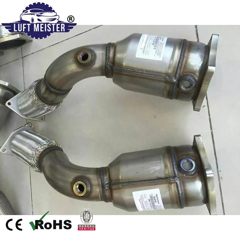 

Pair Front Catalytic Converter for Porsche Cayenne 4.5T 2003-2006 Exhaust Pipe 955113021BX 95511302110 955113022BX 95511302210