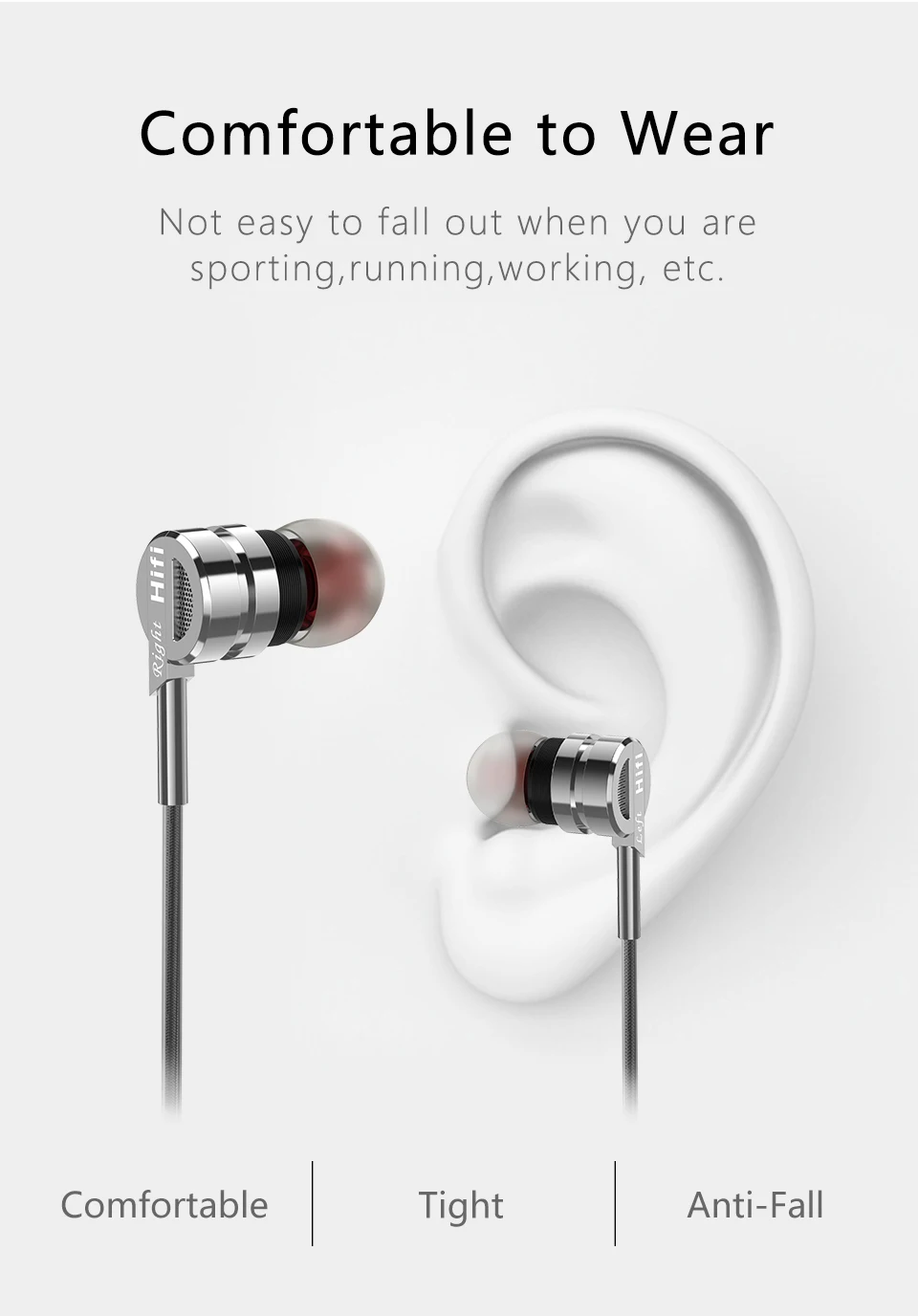 Professional Metal Earphone MK6 Hifi Headset with Microphone Stereo Earbuds for Mobile Phone Samsung Xiaomi fone de ouvido