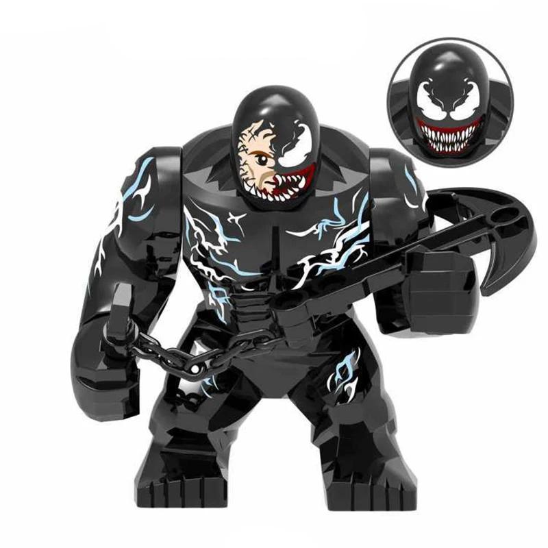 2019 New Compatible Legoing Black Venom Minifigs Figurines Building Blocks Toys for Boys Venom Figuras Model Building Kits Sets