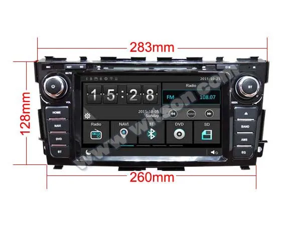 Sale 8" Special Car DVD for Nissan Teana (L33) 2013-2017 with Tire Pressure Monitoring System Support & Front DVR Camera Support 2