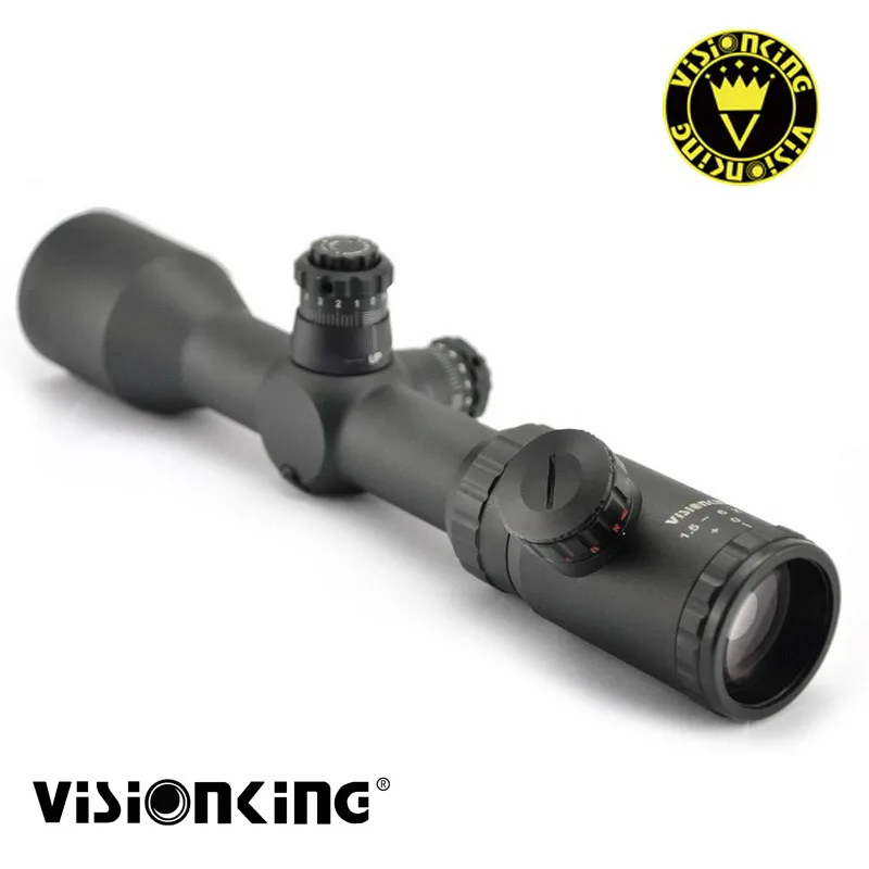 Visionking 1,5-6x42 Aim Riflescopes ar15 ak водонепроницаемый длинный Диапазон ночного видения Охота 30 мм трубка снайперский оптический прицел. 223. 308