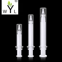 5 мл 10 мл 20 мл пустой класс безвоздушный шприц бутылка/Вакуумная бутылка, эмульсия бутылочный лосьонный насос, DIY прозрачный контейнер с кремом для век 50 шт