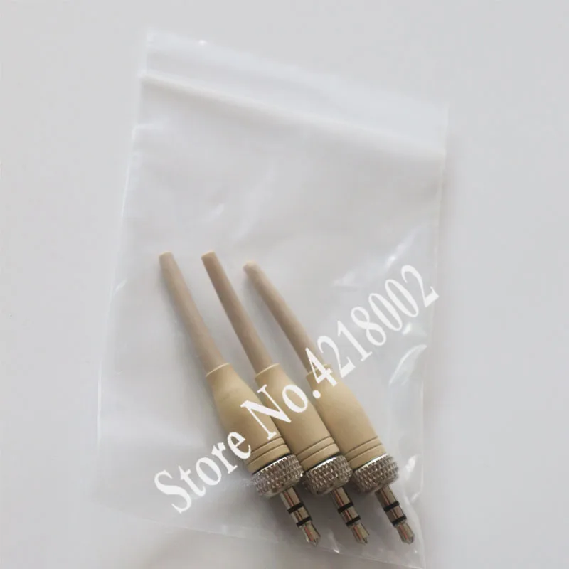 3PCS 3 5 MM Skin Stereo Screw 1 8 Screw Lock Audio Plug 3 5mm Headphone Plug for Sennheiser Sony Microphone Mic