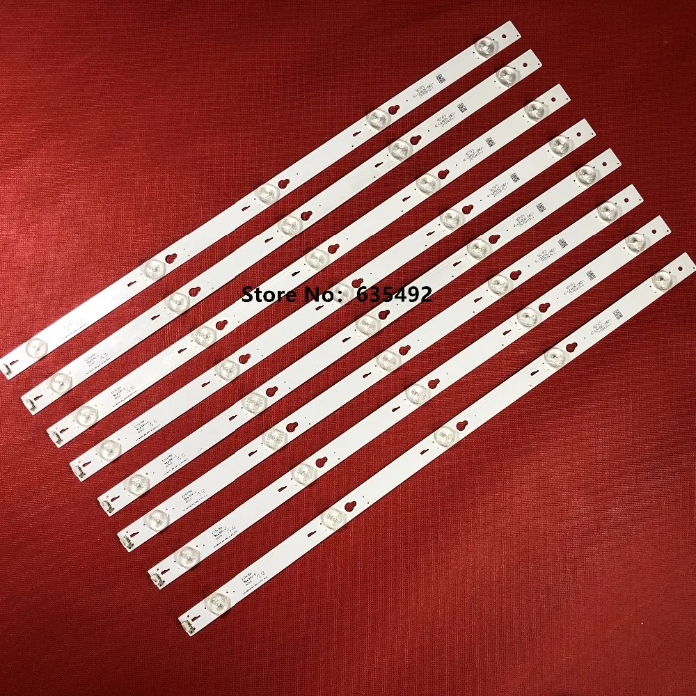 

8Pieces LED Backlight strip For 48" TV T C L B48A558U D48A810 TOT-48D2700-8X5-3030C-V3 YHA-4C-LB4805-YHEX2 T C L D48A810