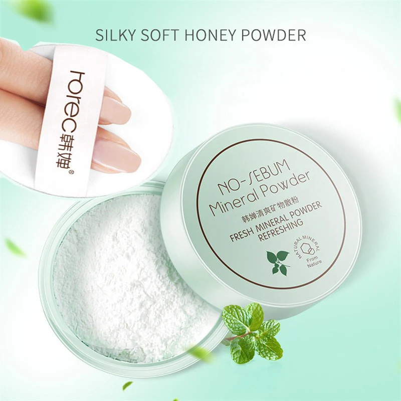 

Loose Setting Powder Makeup Transparent Face Powder Waterproof Soft Light Silk Concealer Skin loose Powder With Powder Puff