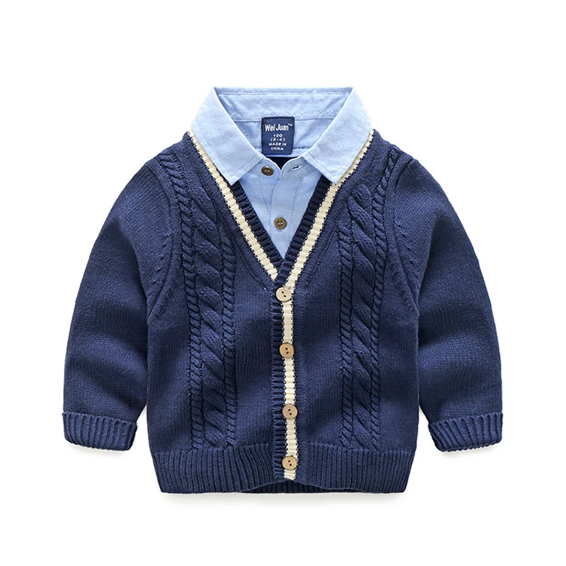 3004 Boys Cardigan Children Sweater Coat Kids Sweater Baby Jacket Brand