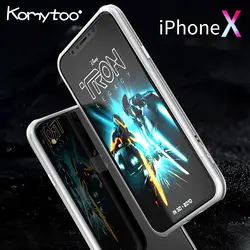 KOMYTOO Роскошные Алюминий металлический бампер для iPhone х чехол противоударный бампер принципиально Coque крышка для iPhone X защитной оболочки