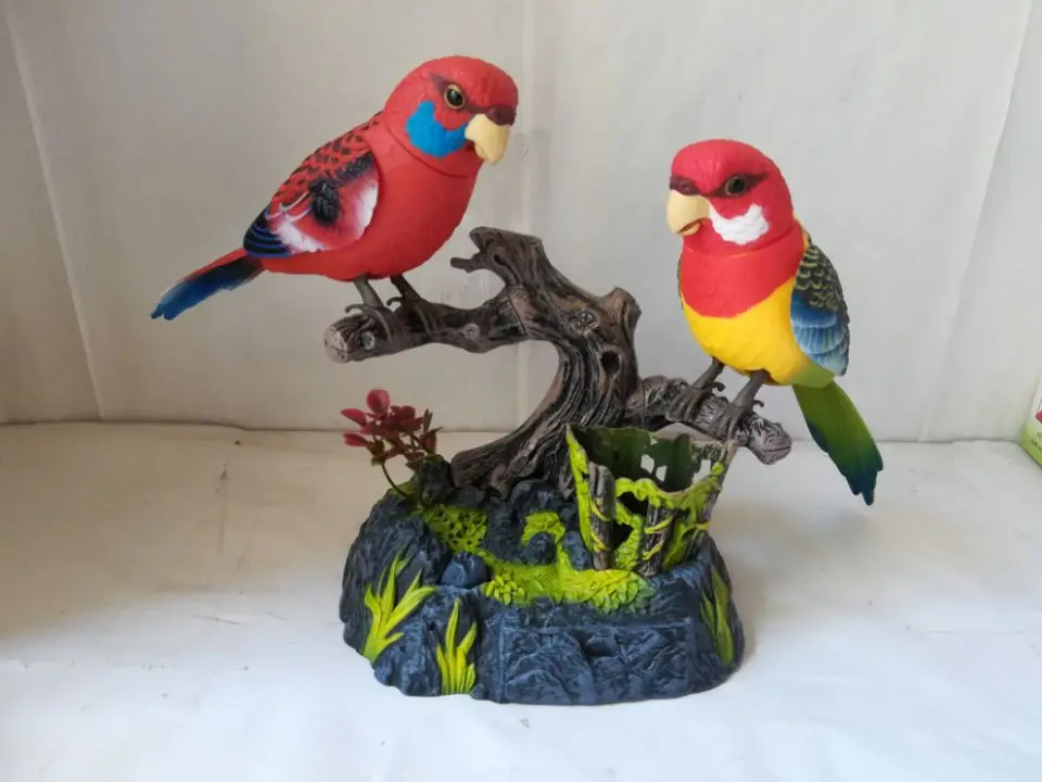 beautiful loves birds Electric Toy Voice control Couples birds