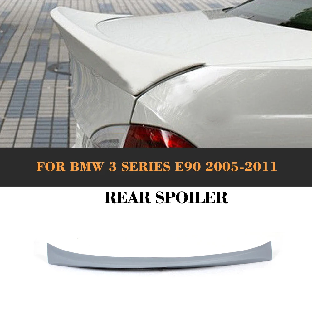 3 Series PU Rear Spoiler Wing For BMW E90 2005 2012 Auto Racing Car