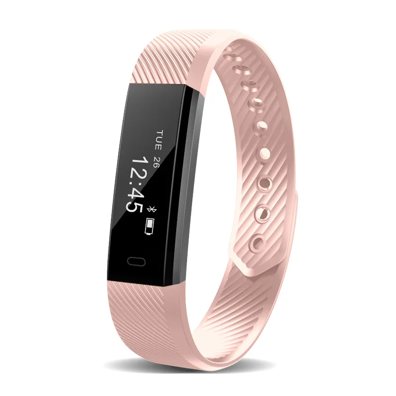 

Fitness Bracelet ID115 Smart Band Vibrating Alarm Clock Wristband Sport Watch Heart Rate Smartband For iphone Android phone