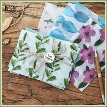 3 шт цветные прозрачные бумажные конверты с цветочным узором, вечерние, свадебные, корейские канцелярские товары с наклейками 03243