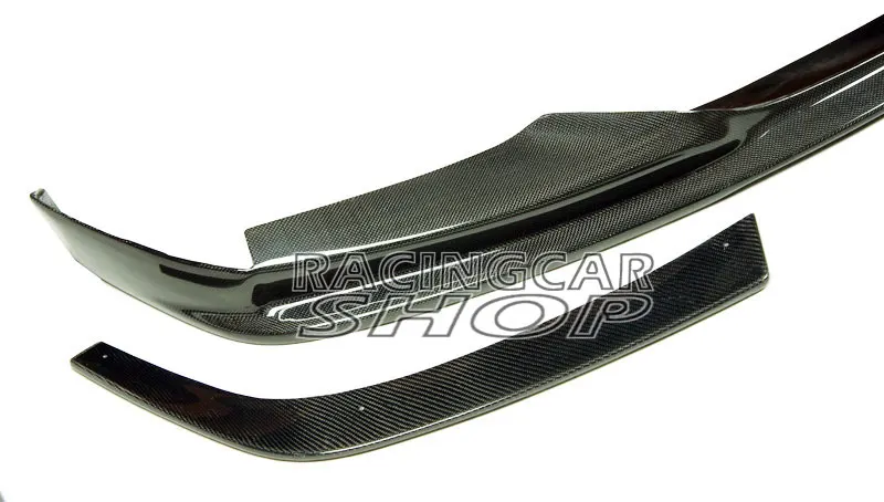 3D style Real CARBON FIBER FRONT LIP SPOILER 3pcs FOR BMW F10 M-TECH bumper 532i 528i 530i 535i 550i 2011UP