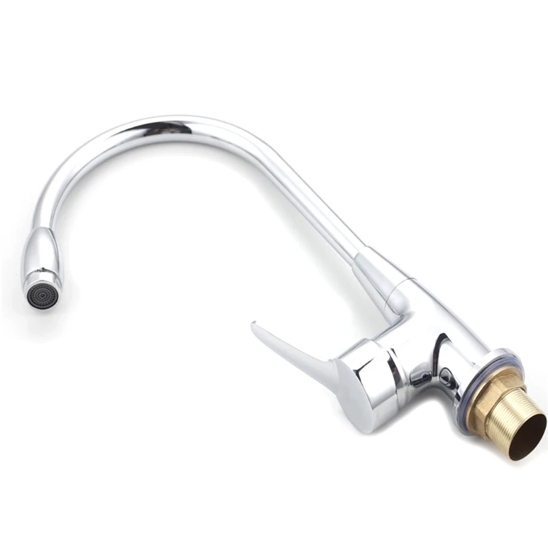 360 Degree Swivel Alloy Kitchen Mixer Cold and Hot Basin Sink Mixer Tap Kitchen Faucet with 2 pipes