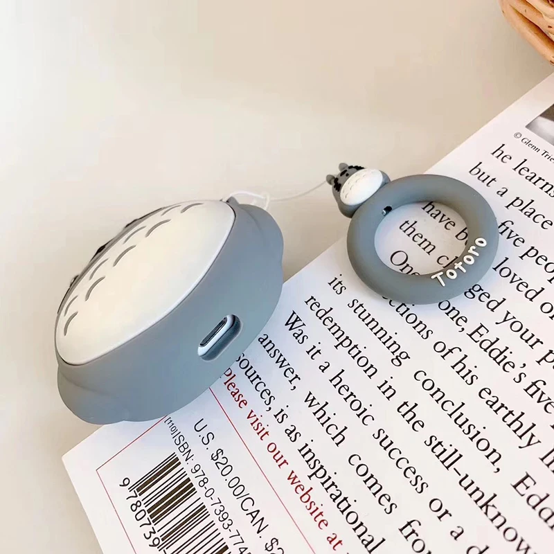 3D мягкий силиконовый чехол для беспроводных наушников Tonari no Totoro зарядки Apple AirPods 1