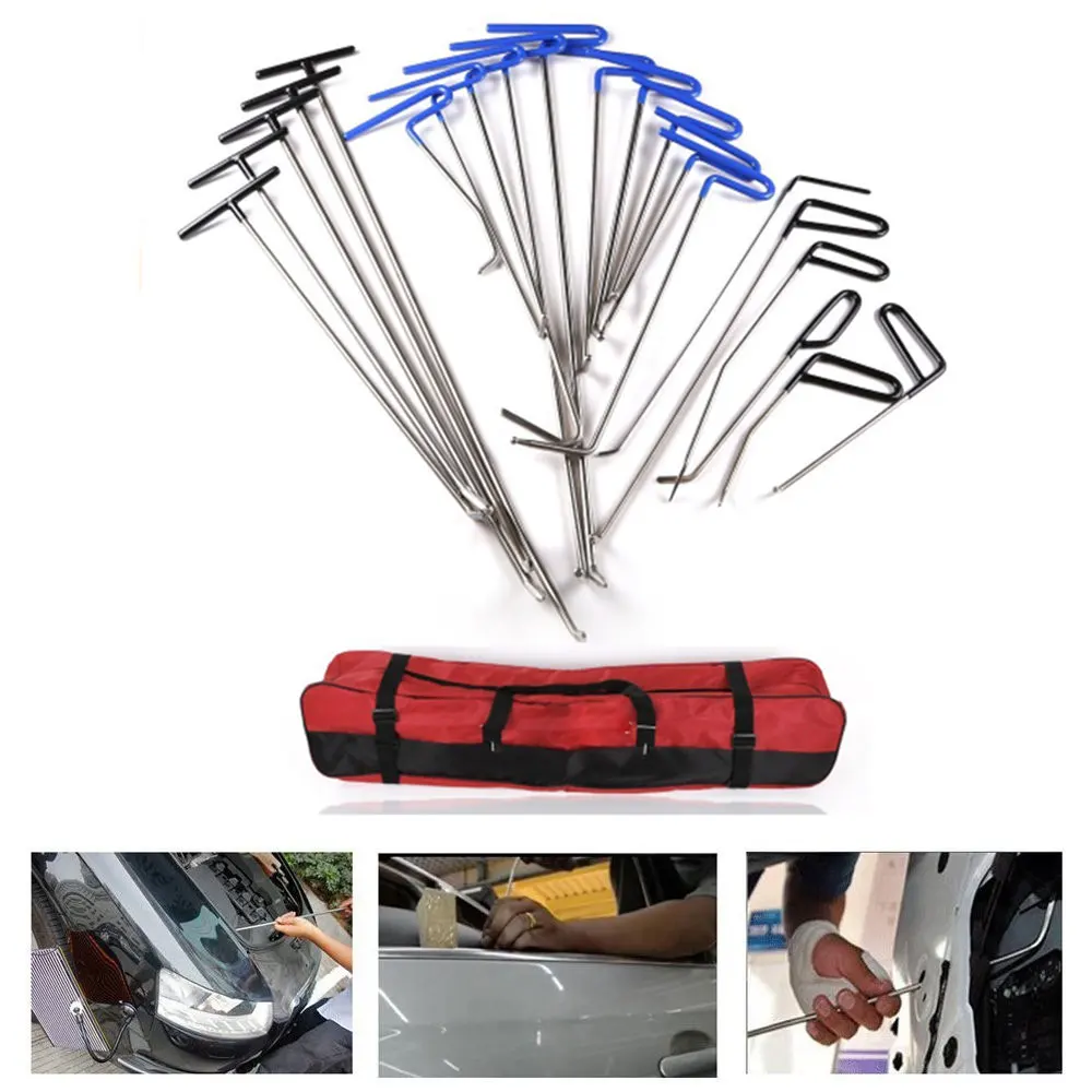 

PDR Kits Paintless Dent Repair PDR Hooks Push Rods For Dent Removal Car Dent Repair Hail Damage Repair