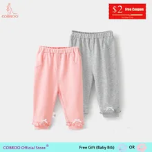 COBROO Штанишки для малышей унисекс Одежда для новорожденных брюки полной длины Детские хлопковые штаны для мальчиков и девочек 1-4 года NY120053