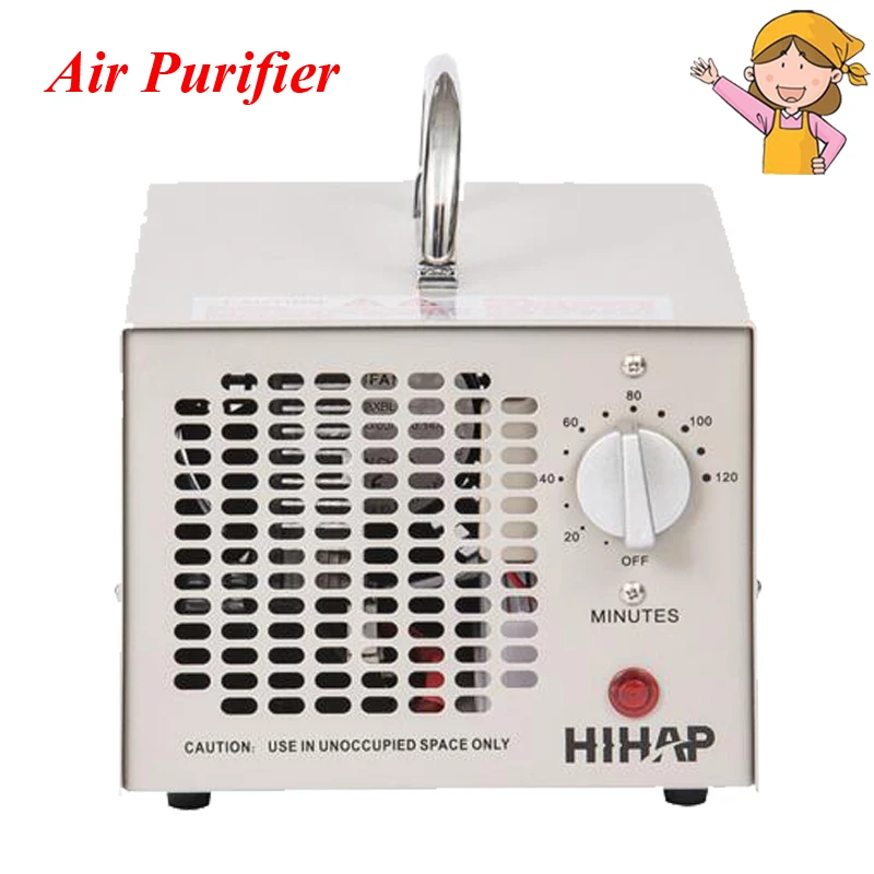 

1pc Portable Ozone Generator Air Purifier Air Cleaner Oxygen Portable Ionizer HE-150