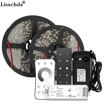 

LED STRIP Kit DC12V LED Strip 5050 60LED/m 5M with 2.4G RF LED Controller 12V Power Supply 5050 LED Strip RED Blue Green CWW