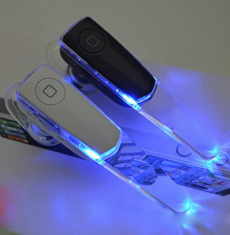 2 Colors New Wireless Bluetooth Headset Headphone Stereo Flash Light For Cellphones | Электроника