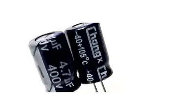 

100pcs Energy-saving lamps, charging for aluminium electrolytic capacitors 400 v4. 7 uf 4.7UF400V volume: 8 x12