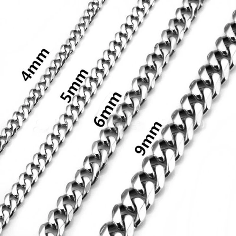 

Vintage Stainless Steel Hexagonal Chain Shellhard Punk Silver Color Rope Twist Necklace Chains Men Jewelry DIY Making 18-26inch
