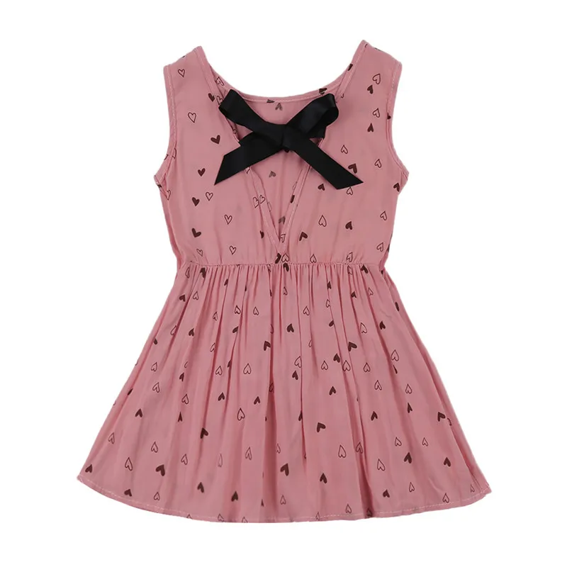 

2019 Summer Baby Dress Girl Vintage Cotton Girl Sleeveless Open Back Crochet Pattern Princess Party Dress