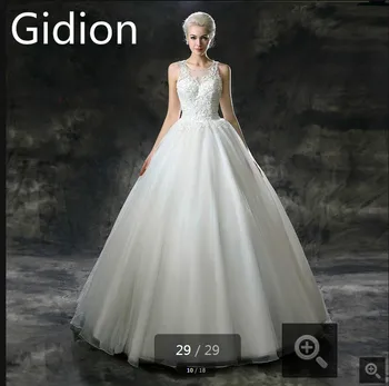 

2015 best selling white lace appliques ball gown chapel train wedding dresses beads pearls stylish bridal gowns