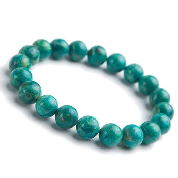 

Genuine Natural Green Malachite Bracelet For Women Lady Stretch Reiki 10mm Round Bead Bracelets Crystal Bracelet