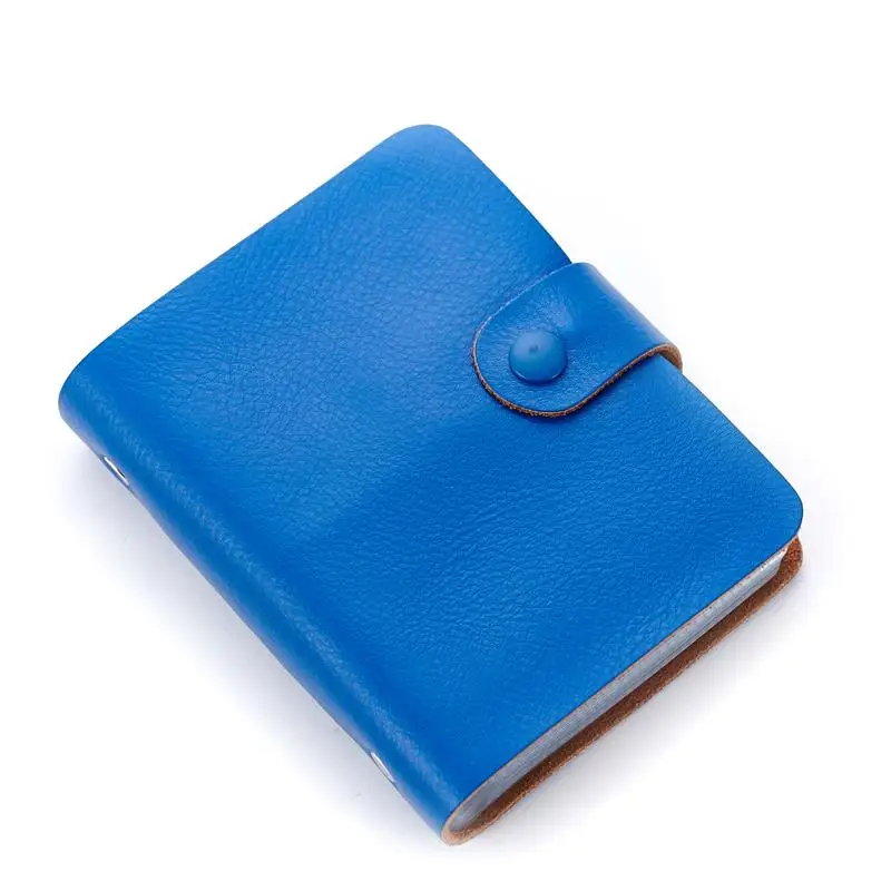Модные Дизайнерские теплые Разделение кожа Для мужчин Бизнес ID держатель кредитной карты Фирменные Для женщин держателей карт высокое качество сумка известный мешок - Цвет: Blue