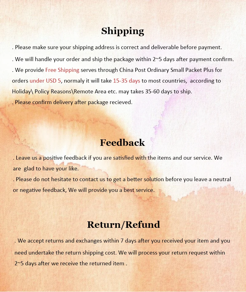 shipping
