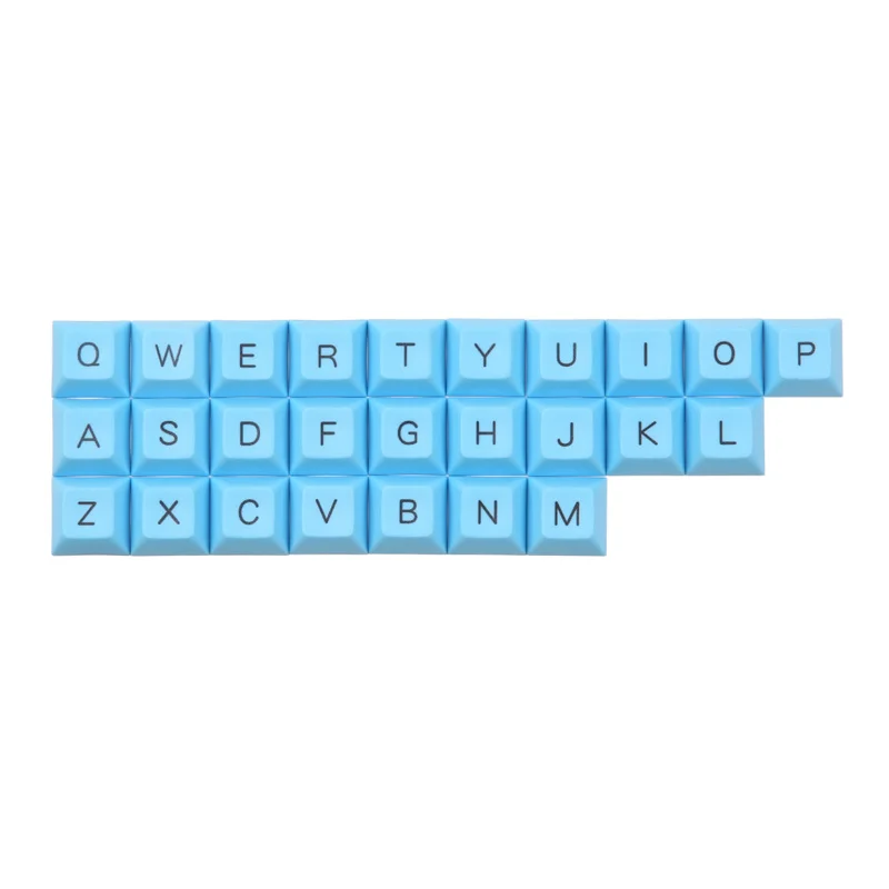 DSA Алфавит keycap Топ Печатный краситель подстилка 26 клавиш для пользовательских