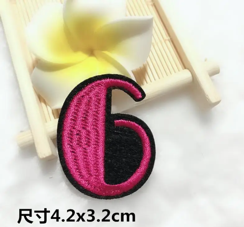 nunber iron on patches for kids 8
