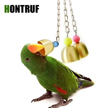 

Large Medium and Small Parrot Bells Molar Toy Copper Parrot Bells Parrot Stand Decoration Peony Parrot Cockatoo Parakeet