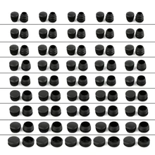 10 шт черные пластиковые ножки для мебели заглушка для круглой трубы# Sep.10