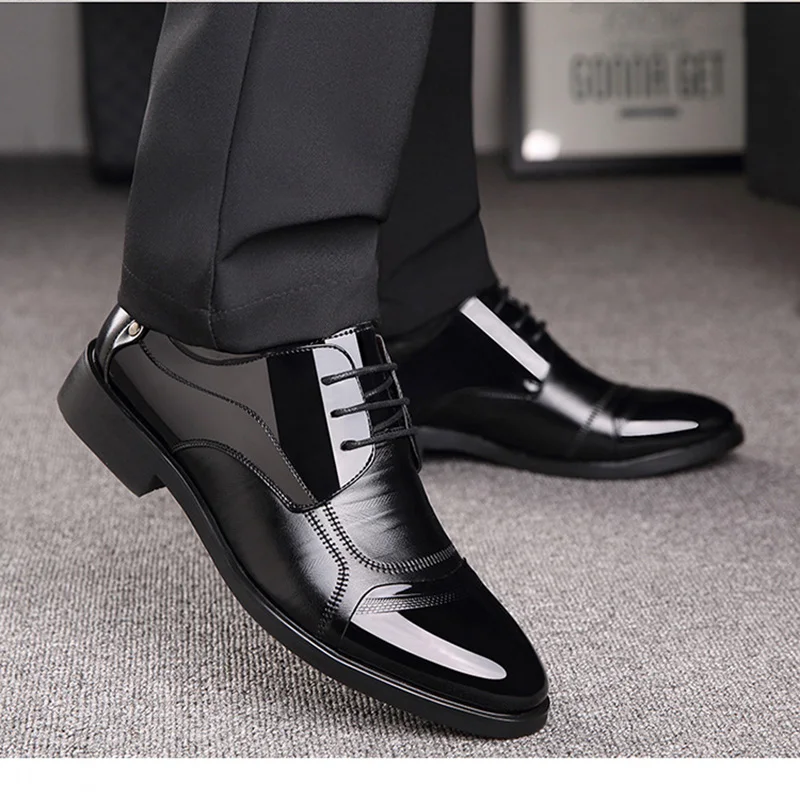Dwayne New Spring Fashion Oxford Business Men Dress Shoes High Quality Soft Casual Breathable Men's Flats Zip Men's Suit Shoes Dwayne New Spring Fashion Oxford Business Men Dress Shoes High Quality Soft Casual Breathable Men's Flats Zip Men's Suit Shoes